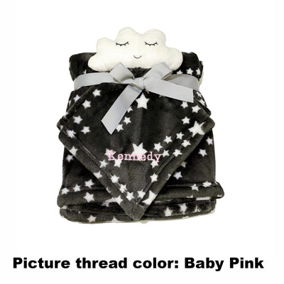 Personalised Luvable Friends Plush Blanket With Sherpa Backing Night Sky 40409 - Little Kooma