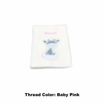 Personalised Customized Baby Knit Waffle Blanket - Little Kooma