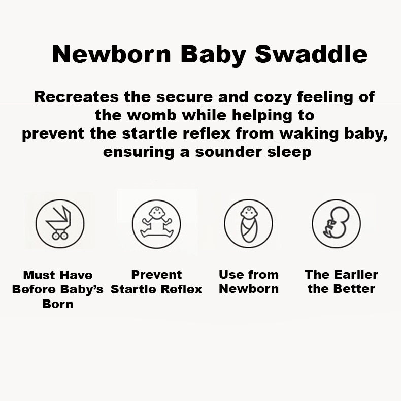 Baby Wrap Swaddle Magic Tape 0-7 months 2pc Pack - Little Kooma