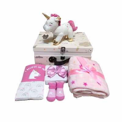 New Born Baby Girl LED Light Gift Box 6 Pcs Set - Little Kooma