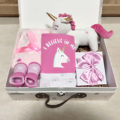 New Born Baby Girl LED Light Gift Box 6 Pcs Set - Little Kooma