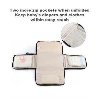 Baby Portable Diaper Changing Pad Waterproof Travel Changing Mat Station - Little Kooma