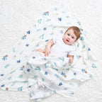 New Born Baby Bamboo Cotton Swaddle Muslin Blanket - Little Kooma