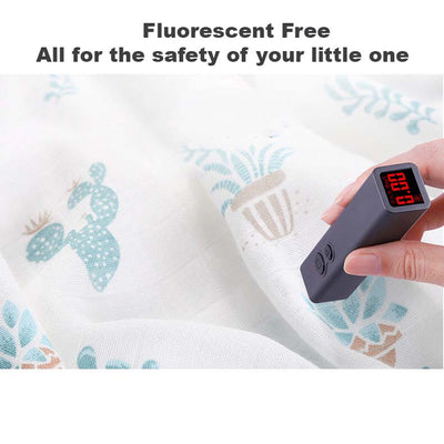 New Born Baby Bamboo Cotton Swaddle Muslin Blanket - Little Kooma