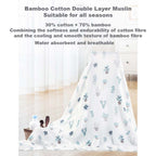 New Born Baby Bamboo Cotton Swaddle Muslin Blanket - Little Kooma