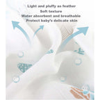 New Born Baby Bamboo Cotton Swaddle Muslin Blanket - Little Kooma