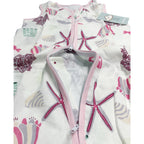 Baby Wearable Muslin Blanket Sleeveless Sleeping Bag 3-Way Zipper Pink - Little Kooma