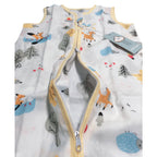 Baby Wearable Muslin Blanket Sleeveless Sleeping Bag 3-Way Zipper Pink - Little Kooma
