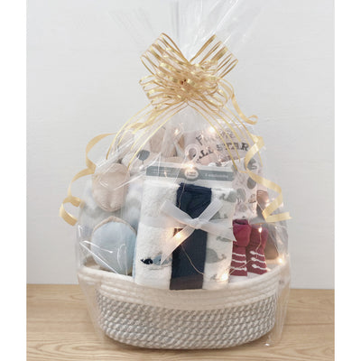 New Born Baby Boy LED Light Diaper Layette Toy Blanket Future All Star Gift Hamper - Little Kooma