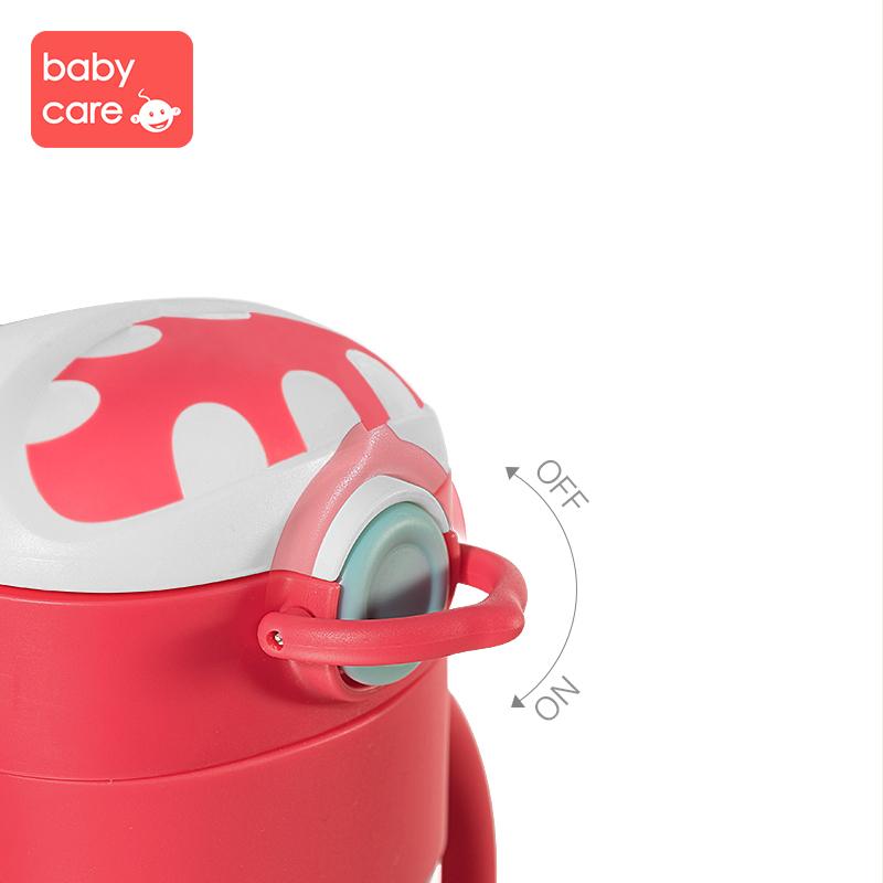 Babycare Baby Water Bottle Straw Cups Baby Training Cup Bottle with Handle 300ml - Little Kooma