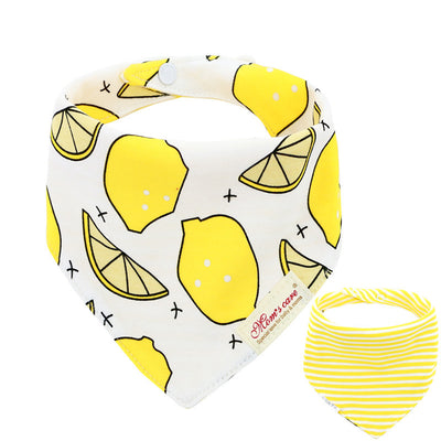 Baby Girl Double-Sided Cotton Bib - Little Kooma