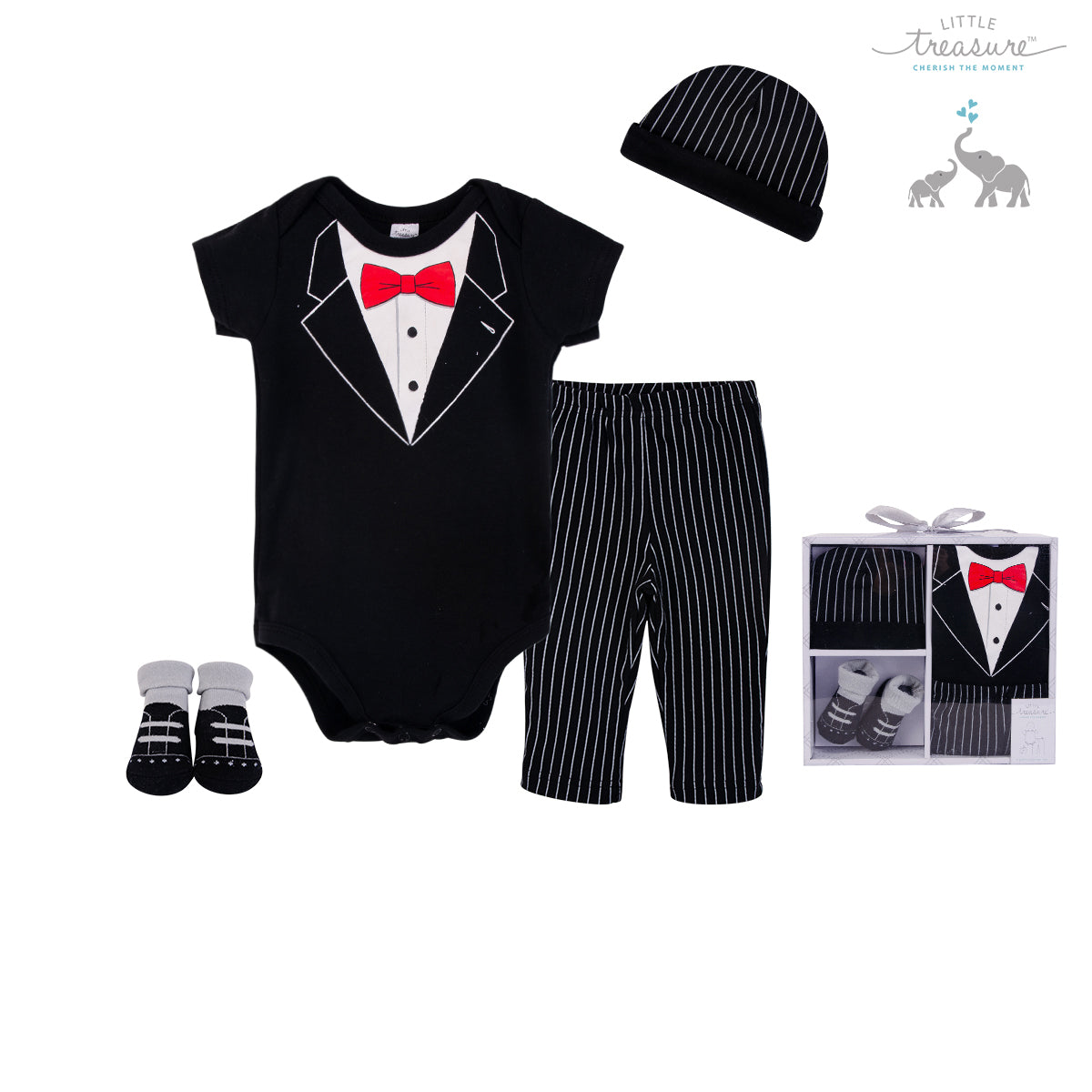 Little Treasure New Born Baby Clothing Gift Set 4Pcs 77000 - 1116 - Little Kooma