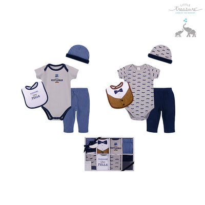 Little Treasure New Born Baby Clothing Gift Set 8Pcs 77010 - 0528 - Little Kooma