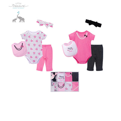 Little Treasure New Born Baby Clothing Gift Set 8Pcs 77017 - 1204 - Little Kooma