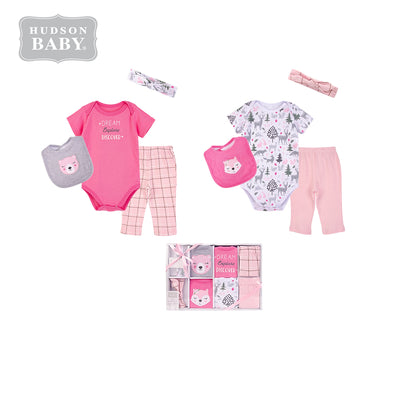 Little Treasure New Born Baby Clothing Gift Set 8Pcs Bear Fox 18431 - Little Kooma