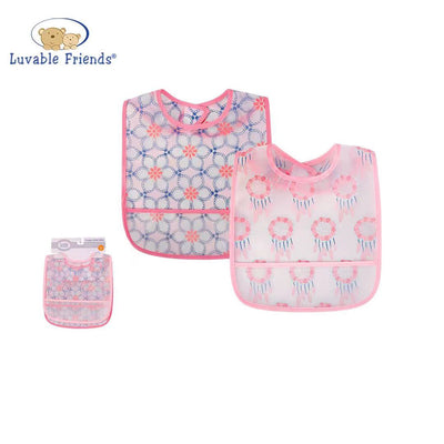 Luvable Friends Peva Waterproof Bibs 2 Pcs Pack 01096 Dream Catcher - Little Kooma