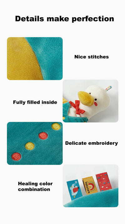 Babycare Baby Hand Puppet Plush Duck Elephant Hippo Role Playing Toy - Little Kooma