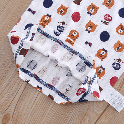 Baby Kid Boys Net Cotton Vest Bears 3 Pack - Little Kooma