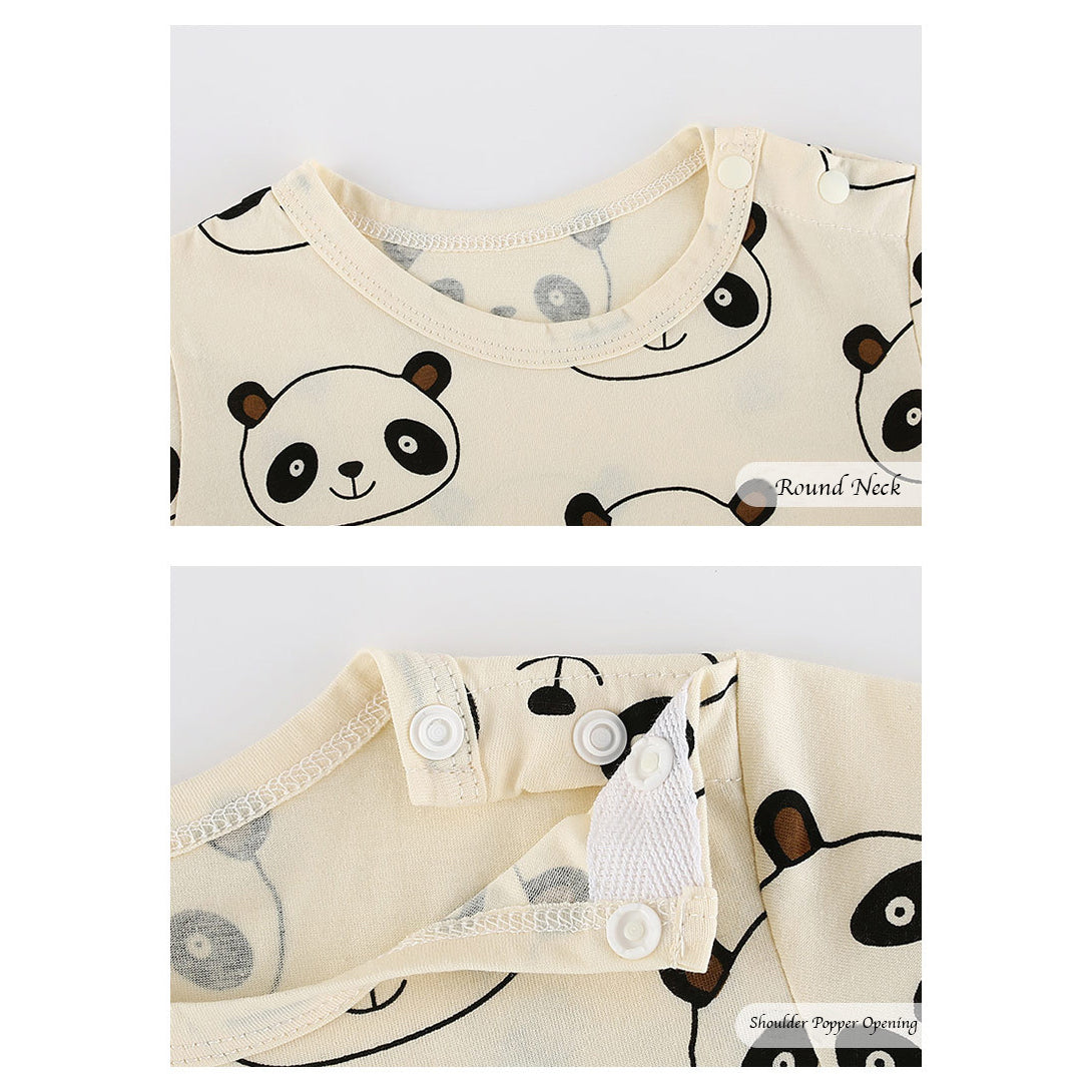 Baby Panda Print Romper - Little Kooma