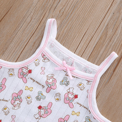 Baby Kid Girls Net Cotton Camisole Vest Bunny 3 Pack - Little Kooma