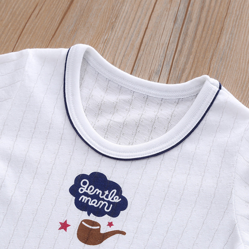 Baby Kid Boys Net Cotton Short Sleeve T-shirt Bears 3 Pack - Little Kooma