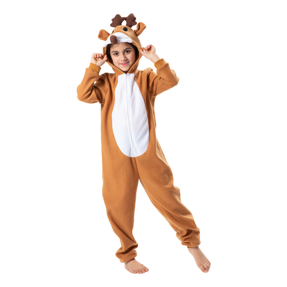 Kids Christmas Outfit Reindeer Elk Costume