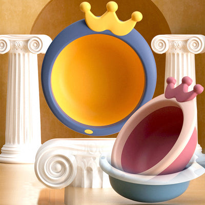 Baby Kids Crown Collapsible Foldable Portable Wash Basin Folding Baby Bath Face Bottom Feet Wash Basin - Little Kooma