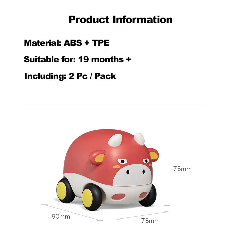 Babycare Push & Go Car Toy (With Music) 2 Pack - Little Kooma