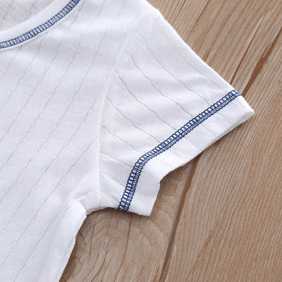 Baby Kid Boys Net Cotton Short Sleeve T-shirt Bears 3 Pack - Little Kooma