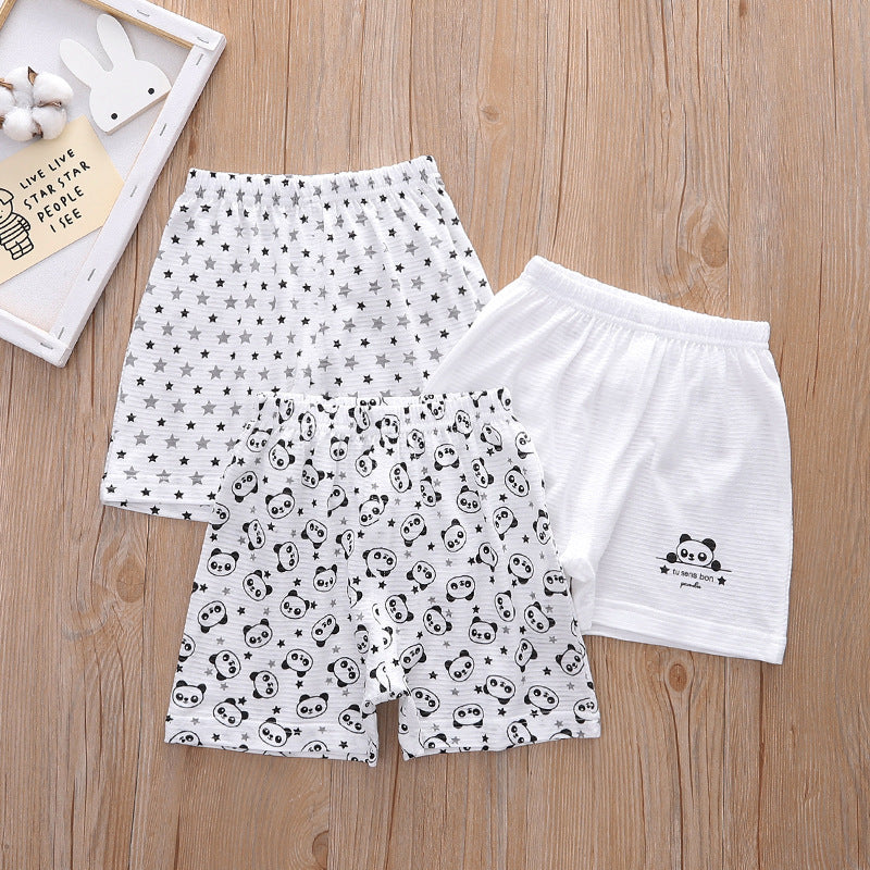 Baby Kid Boys Cotton Shorts Panda 3 Pack - Little Kooma