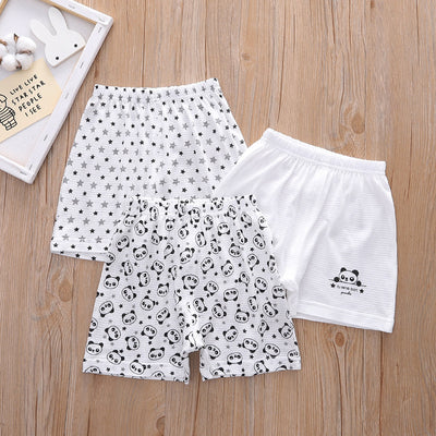 Baby Kid Boys Cotton Shorts Panda 3 Pack - Little Kooma