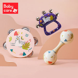 Babycare Baby Rattle Sand Hammer Handbell Musical Instruments Toy Set - Little Kooma