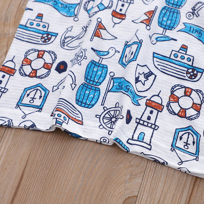 Baby Kid Boys Vest Ocean World 3 Pack - Little Kooma