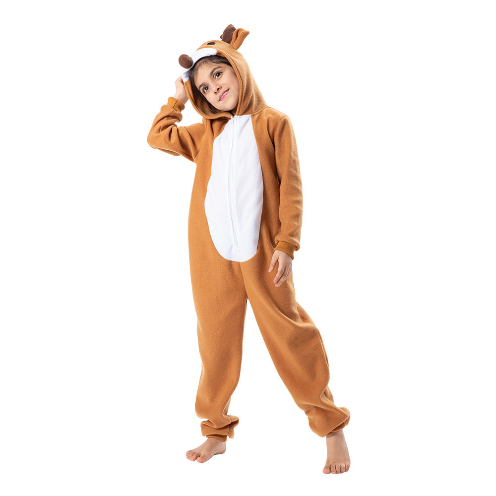 Kids Christmas Outfit Reindeer Elk Costume - Little Kooma