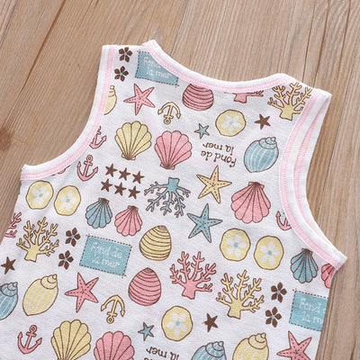 Baby Kid Girls Net Cotton Vest Shell 3 Pack - Little Kooma
