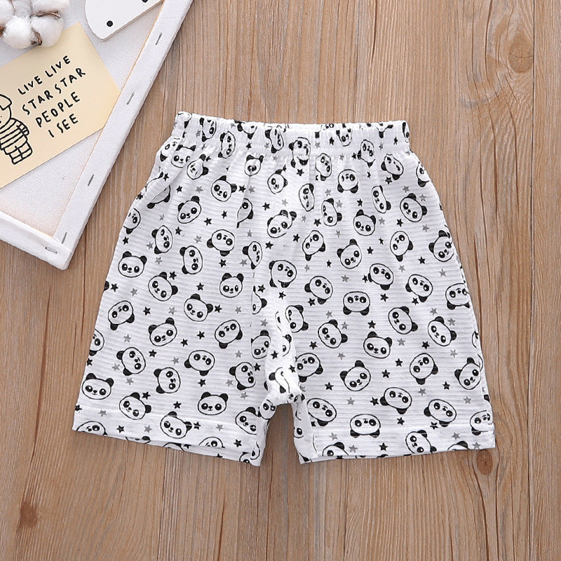 Baby Kid Boys Cotton Shorts Panda 3 Pack - Little Kooma