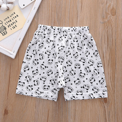 Baby Kid Boys Cotton Shorts Panda 3 Pack - Little Kooma