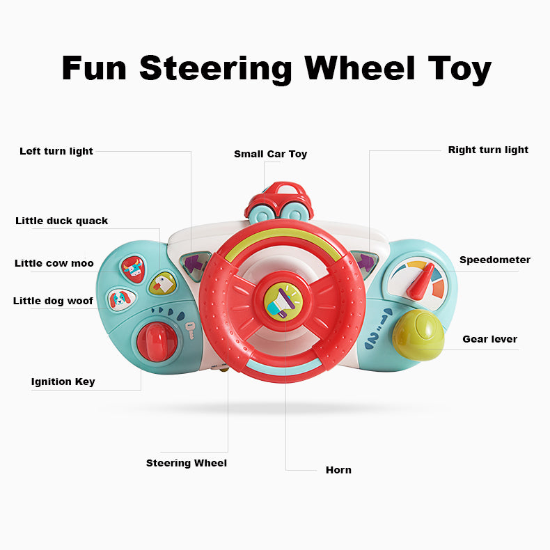 Babycare Baby Steering Wheel Driving Toy - Little Kooma