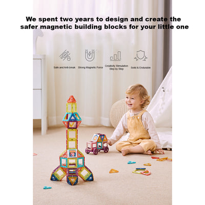 Babycare Baby & Kids Magnetic Building Blocks Set Early Educational Toy - Little Kooma