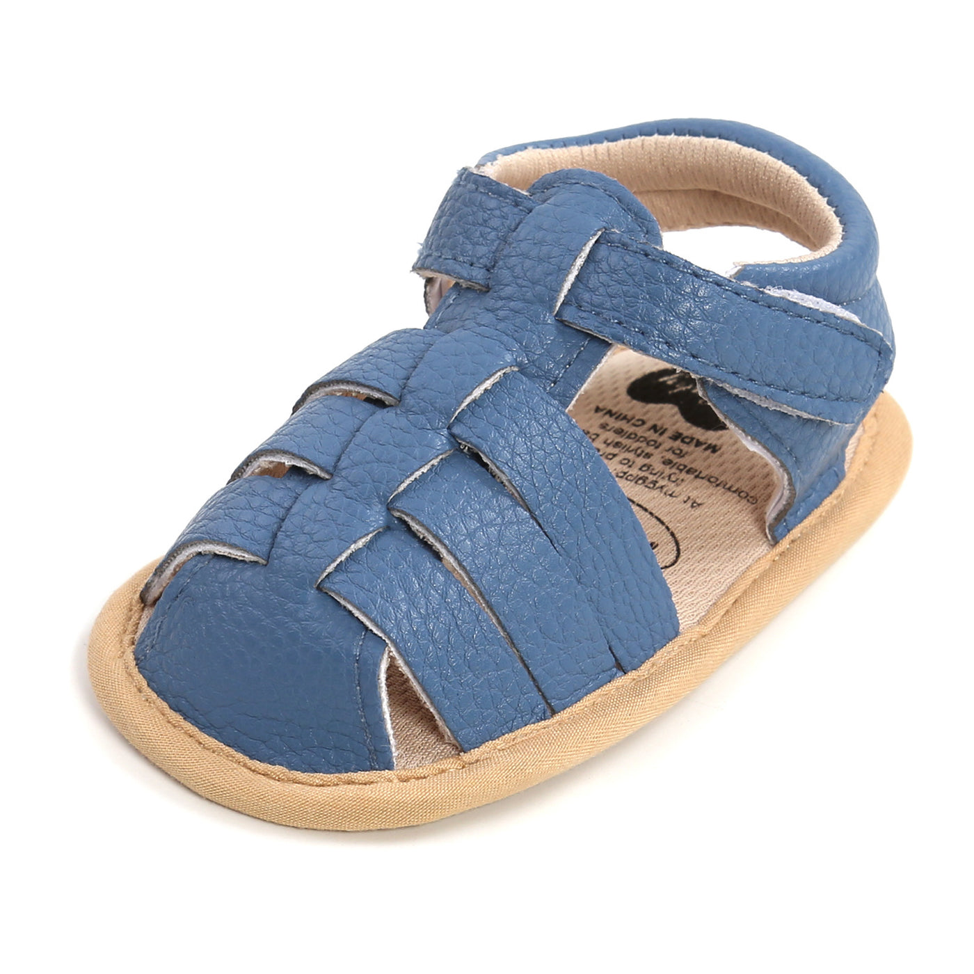 Baby Boy Girl Anti-slip PU Leather Sandals Magic Tape - Little Kooma