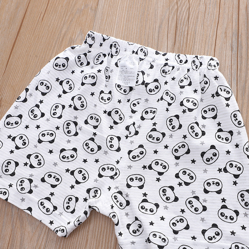 Baby Kid Boys Cotton Shorts Panda 3 Pack - Little Kooma