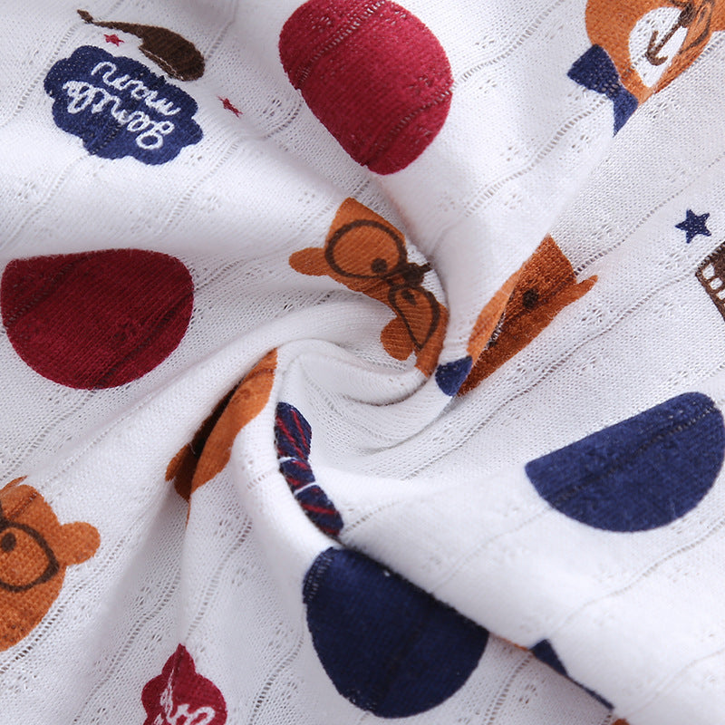 Baby Kid Boys Net Cotton Vest Bears 3 Pack - Little Kooma