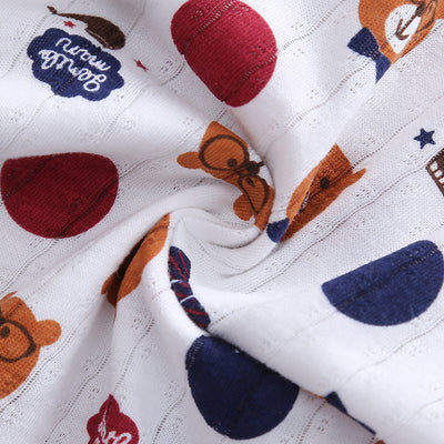 Baby Kid Boys Net Cotton Vest Bears 3 Pack - Little Kooma