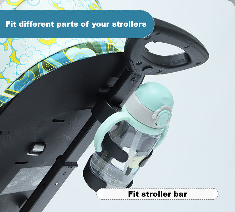 Universal Stroller Cup Holder Stroller Accessories Bike Treadmill Wheelchair Water Bottle Holder - Little Kooma