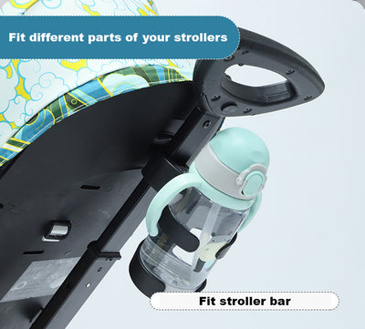 Universal Stroller Cup Holder Stroller Accessories Bike Treadmill Wheelchair Water Bottle Holder - Little Kooma