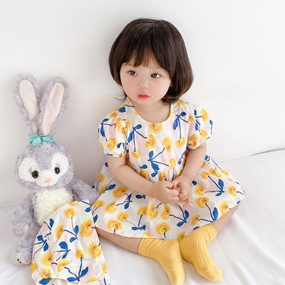 Baby Girl Cherry Bodysuit Dress n Hat 2pc Set - Little Kooma