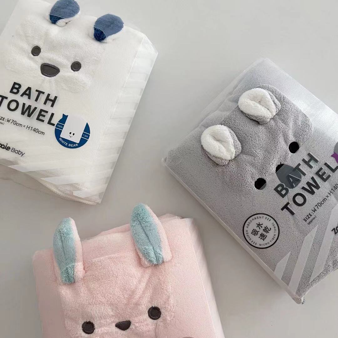Baby Kids Micro Fiber Super Absorbent Face Towels Bath Towels - Little Kooma