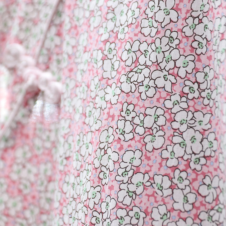 Baby Kids Girls Pink w Strawberries n Flowers Cheongsam Dress Racial Harmony Day CNY Chinese New Year Outfit - Little Kooma