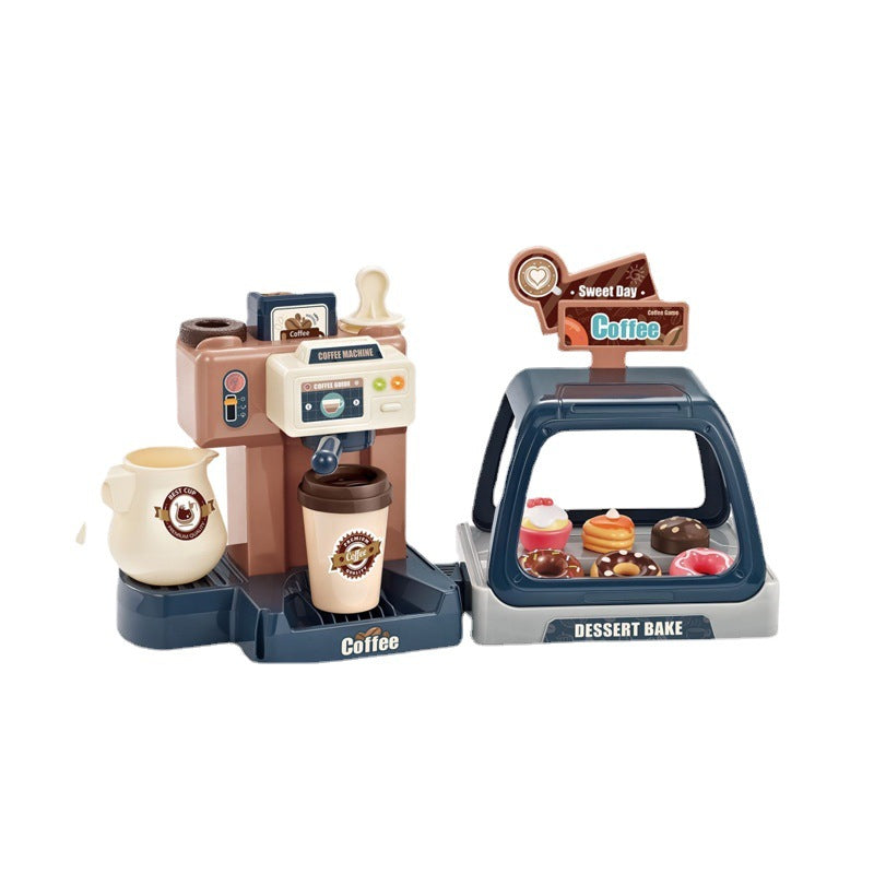 Baby Toddler Kids' 3-in-1 Toy Coffee Machine w Lights & Sound Effects 668-95 - Little Kooma