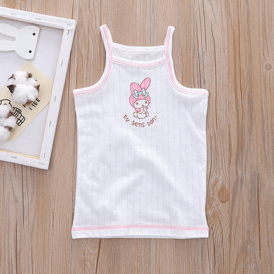 Baby Kid Girls Net Cotton Camisole Vest Bunny 3 Pack - Little Kooma